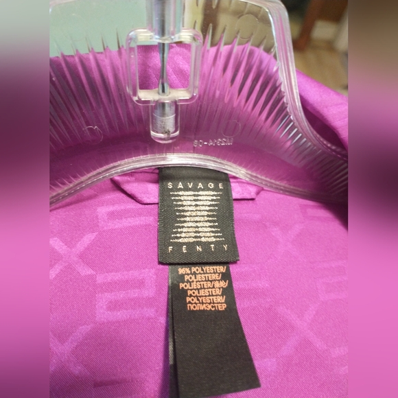 Savage X Fenty Purple Satin Robe Size Medium - Picture 5 of 8